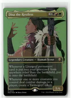 Disa the Restless Borderless FOIL - Commander Modern Horizons 3 MTG NM - Image 1