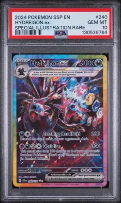2024 Pokemon Surging Sparks Hydreigon Ex #240/191 PSA 10 - Image 1