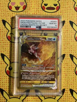 Pokemon Origin Forme Palkia V Star GG67 Crown Zenith Secret Rare PSA 10 - Image 1