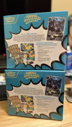 2x Two Pokemon Mega Evolution Ascended Heroes ETB Elite Trainer Box Sealed hand - Image 2