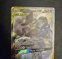 Lucario & Melmetal GX SM192 Sun&Moon Holo Tag Team Alt Art Promo Pokemon TCG NM - Image 3