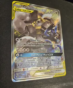 Lucario & Melmetal GX SM192 Sun&Moon Holo Tag Team Alt Art Promo Pokemon TCG NM - Image 5
