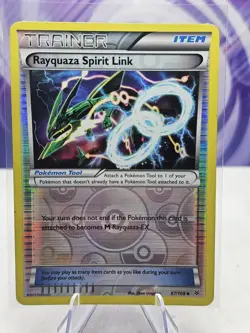 Rayquaza Spirit Link 87/108 Reverse Holo Roaring Skies Pokemon TCG (LP) - Image 1