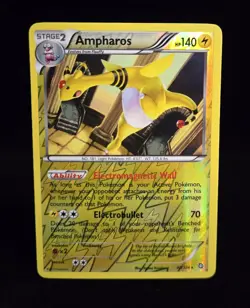 Pokemon TCG - AMPHAROS #40 - REVERSE HOLO - RARE - DRAGONS EXALTED 2012 - MP/LP - Image 1