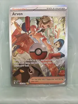 Arven 235/091 Special Illustration Rare Pokemon Paldean Fates NM - Image 1