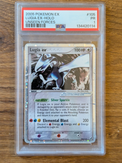 2005 Pokemon Unseen Forces PSA 1 Lugia EX Holo #105 Poor PR FRESH GRADE - Image 1