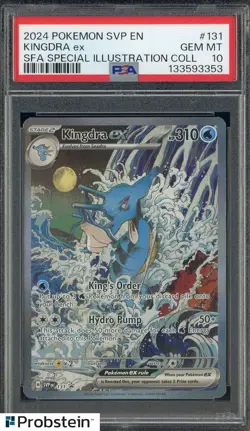 2024 Pokemon SVP EN SFA Special Illustrastion Rare #131 Kingdra ex PSA 10 - Image 1