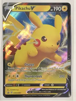 Pokemon TCG - Pikachu V SWSH061 Black Star Promo - NM (Free Shipping $5+) - Image 1