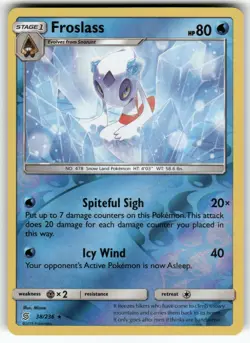 Froslass SM - Unified Minds Holo Rare,Holo Pokemon Near Mint or Better - Image 1