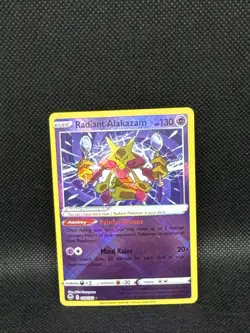 2022 Pokemon SWSH Silver Tempest Radiant Alakazam #059/195 - Image 1