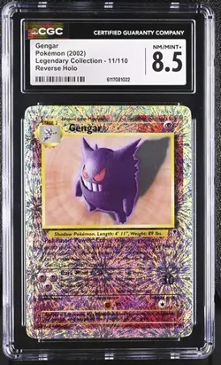 Pokemon Gengar 2002 Legendary Collection 11/110 Reverse Holo CGC 8.5 - Image 1