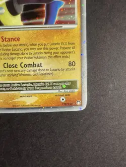 Pokemon Lucario LV.X 122/123 Mysterious Treasures Holo Ultra Rare English 2007 - Image 4