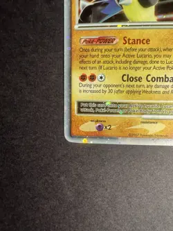 Pokemon Lucario LV.X 122/123 Mysterious Treasures Holo Ultra Rare English 2007 - Image 5