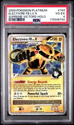 2009 Pokemon Platinum Electivire FB Lv. X Supreme Victors - Holo #144 - Image 1