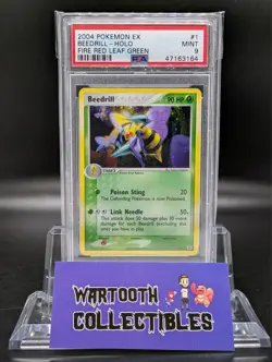 2004 Pokemon Ex Fire Red & Leaf Green #1 Beedrill Holo PSA 9 - Image 1