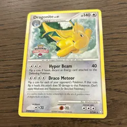 Pokemon Dragonite 2/146 National Championships Stamped Promo - PLAYED/POOR - Image 1