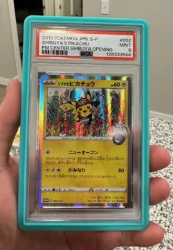2019 POKEMON JPN S PROMO POKEMON CENTER SHIBUYA OPENING SHIBUYA'S PIKACHU PSA 9 - Image 3