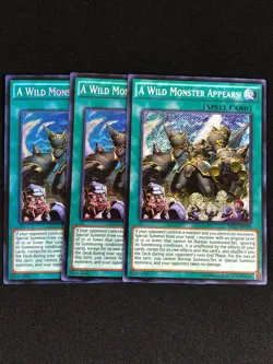 YUGIOH A WILD MONSTER APPREARS! SECE-EN064 SECRET X3 - Image 1