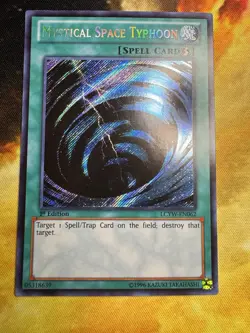Yugioh Mystical Space Typhoon 1st Edition Secret Rare LCYW-EN062 NM - Image 1