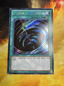 Yugioh Mystical Space Typhoon 1st Edition Secret Rare LCYW-EN062 NM - Image 3