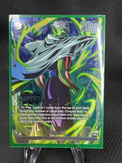 WINNER PICCOLO FP-056 Tournament Promo Dragon Ball Card English Fusion World NM - Image 1