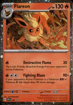 Flareon - (Cosmos Holo) Holo Promo SV: Scarlet & Violet Promo Cards 167 NM - Image 1