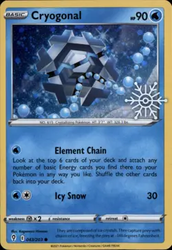 Cryogonal - (Holiday Calendar) Common Miscellaneous Cards & Products 043/203 NM - Image 1