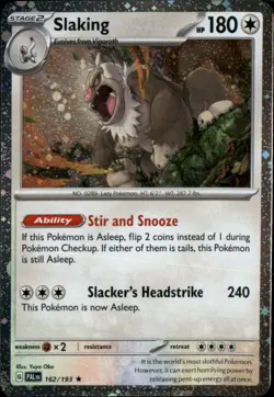Slaking (Cosmos Holo) Holo Rare Miscellaneous Cards & Products 162/193 NM - Image 1