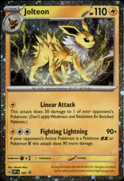 Jolteon - (Cosmos Holo) Holo Rare SV: Scarlet & Violet Promo Cards 169 NM - Image 1
