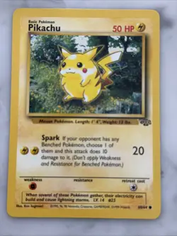 Rare Pikachu Pokemon Card Original 1995 Great Condition 50 hp 60/64 RED CHEEKS! - Image 1