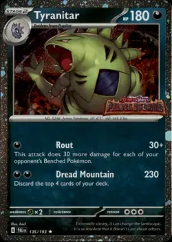 Tyranitar (Paldea Evolved Stamp) Promo Miscellaneous Cards & Products 135/193 NM - Image 1