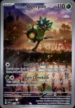 Teal Mask Ogerpon - Holo Promo SV: Scarlet & Violet Promo Cards 123 NM - Image 1