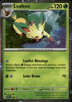 Leafeon - (Cosmos Holo) Holo Promo SV: Scarlet & Violet Promo Cards 170 NM - Image 1