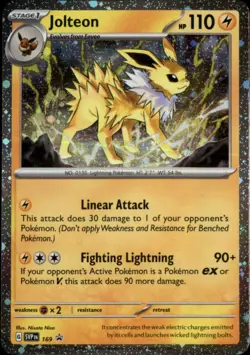 Jolteon - (Cosmos Holo) Holo Rare SV: Scarlet & Violet Promo Cards 169 NM - Image 1