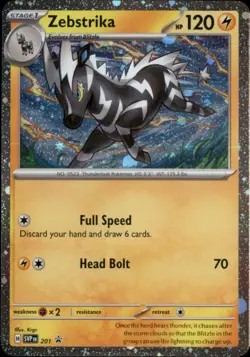 Zebstrika - (Cosmos Holo) Holo Holo Rare SV: Scarlet & Violet Promo Cards 201 NM - Image 1