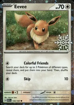 Eevee (Holiday Calendar) Holo Common Miscellaneous Cards & Products 133/165 NM - Image 1