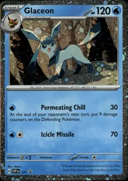 Glaceon - (Cosmos Holo) Holo Promo SV: Scarlet & Violet Promo Cards 171 NM - Image 1