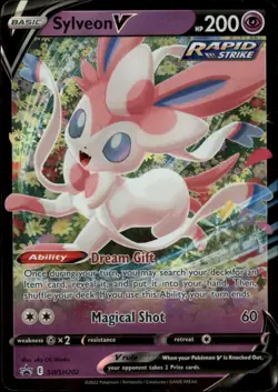 Sylveon V Holofoil Promo SWSH: Sword & Shield Promo Cards SWSH202 NM - Image 1