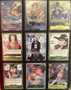 One Piece CCG Binder Collection (English) - 207 Total Cards NM/Mint + Binder - Image 1