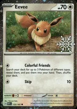 Eevee (Holiday Calendar) Holo Common Miscellaneous Cards & Products 133/165 NM - Image 1