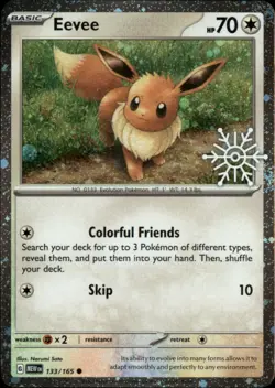 Eevee (Holiday Calendar) Holo Common Miscellaneous Cards & Products 133/165 NM - Image 1