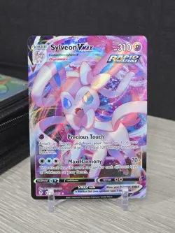 Pokemon Card TCG Sylveon Vmax 075/203 SWSH07: Evolving Skies Holo Ultra Rare NM - Image 3