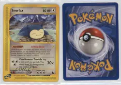 Snorlax Pokemon e-Card Series Skyridge #100 2003 - Image 3