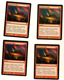 Set Of 4 Brimstone Volley Innistrad 132/264 Magic the Gathering MTG Card - Image 3