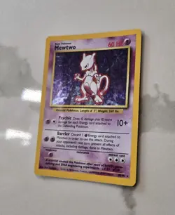 Pokemon TCG Mewtwo Base Set 10/102 Holo 1999-2000 Wizards Base Set Vintage Card - Image 2