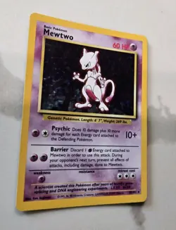 Pokemon TCG Mewtwo Base Set 10/102 Holo 1999-2000 Wizards Base Set Vintage Card - Image 3