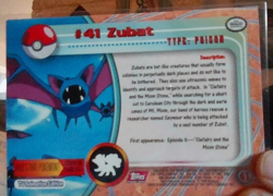 #41 Zubat Topps Black Logo TV Animation Edition Pokemon Card 1999 Nintendo NM - Image 2