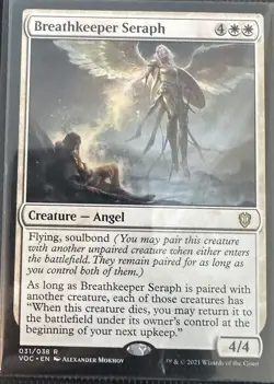 Breathkeeper Seraph Crimson Vow Commander MTG Card Magi The Gathering - Image 1