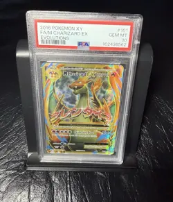 2016 PSA 10 XY FA/M CHARIZARD EX EVOLUTIONS #101 POKEMON CARD 101/108 - Image 1