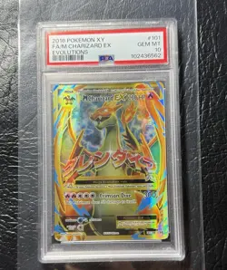 2016 PSA 10 XY FA/M CHARIZARD EX EVOLUTIONS #101 POKEMON CARD 101/108 - Image 3